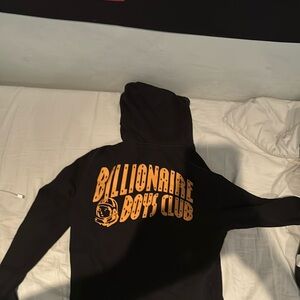 BILLIONARE BOYS CLUB HOODIE BASIC ORANGE AND BLACK SIZE MEDIUM (can fit smaller)